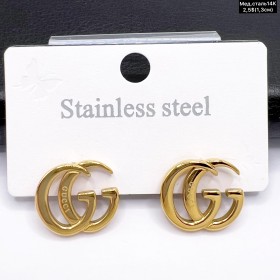 Сережки мед.сталь14К 10658 ( 1.3 см.)